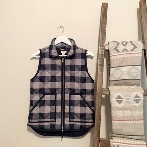 J.Crew Buffalo Plaid Excursion Vest